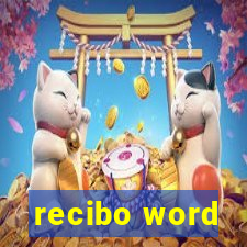 recibo word